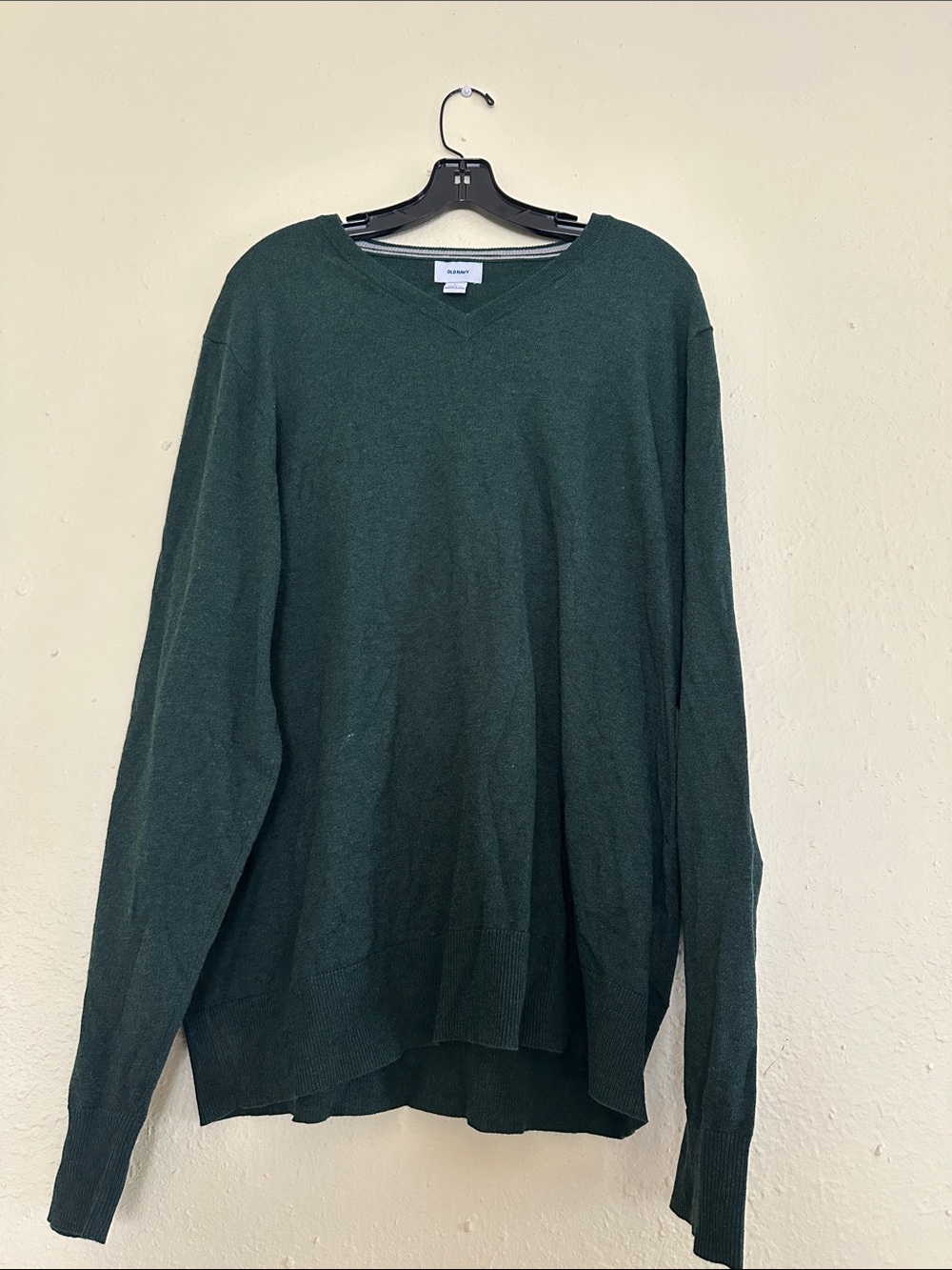Old Navy Men's V-Neck Sweater - Forest Green EUC